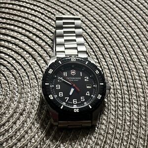 Victorinox Men's Black Stainless Steel Watch